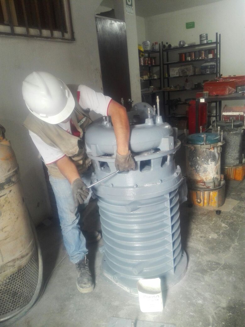 reparacion de bombas sumergibles-bombas sumergibles-reparacion de electro bombas -mantenimiento de bombas grindex-Flygt2400-voltransperu-001